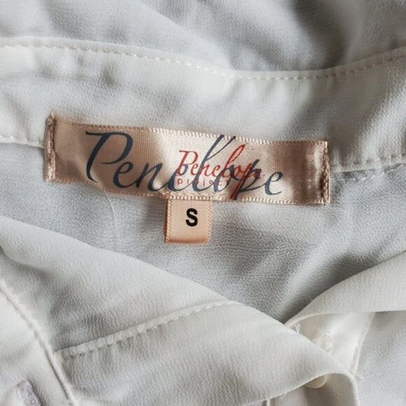 Penelope White Chiffon Blouse - Picture 2 of 8